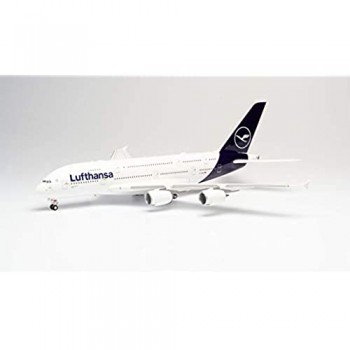Herpa 559645-Airbus A380 biplan Lufthansa Ailes Maquette d\'avion aviateur modélisme modèles réduits objet de Collection Plastique-échelle 1:200 559645