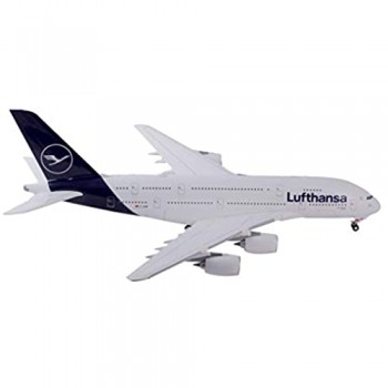 Herpa 559645-Airbus A380 biplan Lufthansa Ailes Maquette d\'avion aviateur modélisme modèles réduits objet de Collection Plastique-échelle 1:200 559645