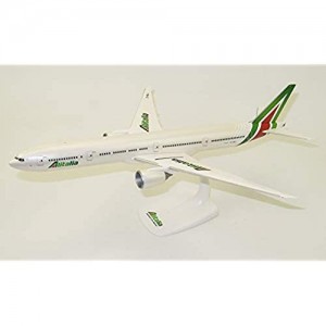 Herpa- Boeing 777-300ER Roma di Alitalia in Miniatura per la Collezione Artigianale e Come Regalo 612555
