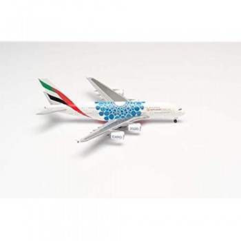 Herpa- Emirates Airbus A380-Expo 2020 Dubai Mobilità Consegna di Miniature per la Raccolta e Il Regalo di imbarcazioni 533713