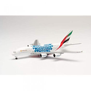 Herpa- Emirates Airbus A380-Expo 2020 Dubai Mobilità Consegna di Miniature per la Raccolta e Il Regalo di imbarcazioni 533713