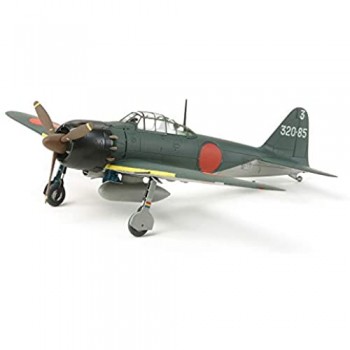 Tamiya- Mitsubishi A6M5 Zero Fighter (Zeke) Modello Scala 1:72 Multicolore 60779