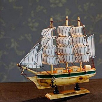 JHSHENGSHI Modello in Legno Costruzione di Barche a Vela Giocattoli per Adulti e Adolescenti di Barche a Vela Adatto per la Raccolta Decorazione Domestica per scrivania Fatta a Mano