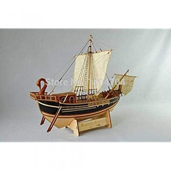 Kit Modello Nave Barche Modello educativo Barca a Vela Modello Classico Nave mercantile dell\'Impero Romano Scala 1/50 Modello Nave la Decorazione