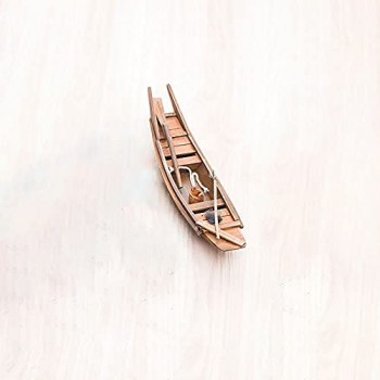 Lllunimon Decorazione del Modello di Barca in Legno Regalo di Raccolta Artigianale di Villaggio Fatto A Mano da Mini Barca in Legno