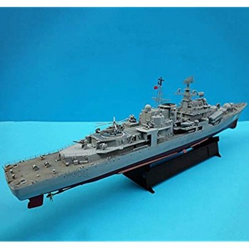 Lujiaoshout Ornamento Militare Corazzata Modello Kits Scala 1/350 Cina Ning Bo Destroyer Plastica Puzzle Adulti Giocattoli e Collezionismo Squisito