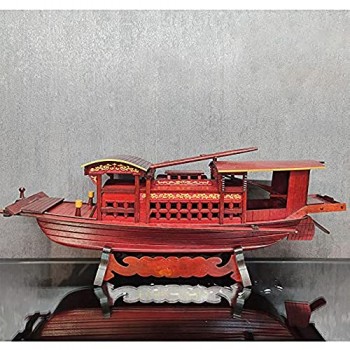 Modello di Barca in Legno Fatto A Mano Vintage Decor 42 Cm Collezione di Imbarcazioni in Legno Classico Regalo