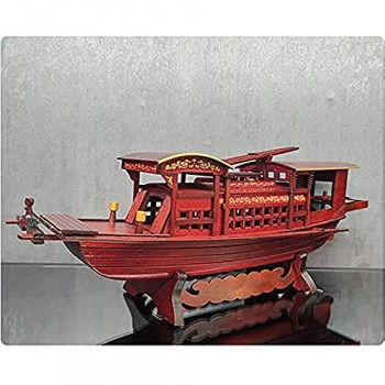 Modello di Barca in Legno Fatto A Mano Vintage Decor 42 Cm Collezione di Imbarcazioni in Legno Classico Regalo