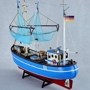Modello Nave Barche Kit Modello Nave Barca a Vela Modello educativo Navi in ​​Legno Kit Assemblaggio Giocattoli educativi Bambini Modello 3D Barche Scala 1:48 la Decorazione