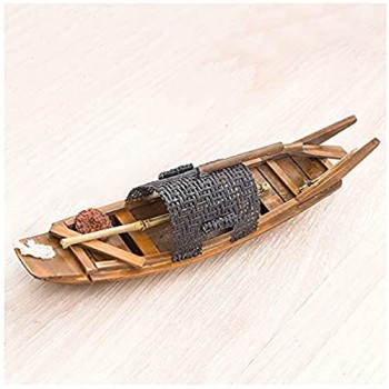 Regalo della Collezione Realistico Dell\'artigianato del Modello di Legno della Canoa di Legno Rustico