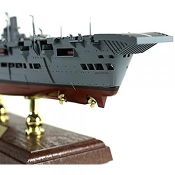 WZRY Modello Militare Modello RN portaerei HMS Ark Royal II in Scala 1/700 Nave da Guerra della Marina in Edizione Limitata Oggetti da Collezione e Regali per Adulti 13 6 Pollici × 2 4 Pollici