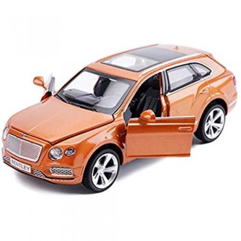 Model Car / 01:32 Simulazione pressofuso in Lega Modello/for i Modelli Bentley Tim Yue/Toy Car/Ornamenti/Colore Facoltativo (Colore: Arancione) Eternal (Color : Orange)