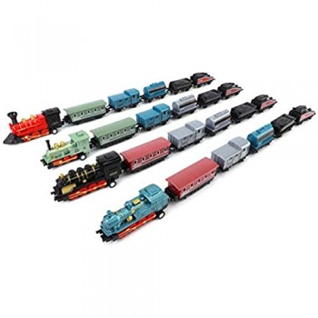 Set di modelli di treni tirati indietro giocattoli per treni premi durevoli per regali(#1 model)