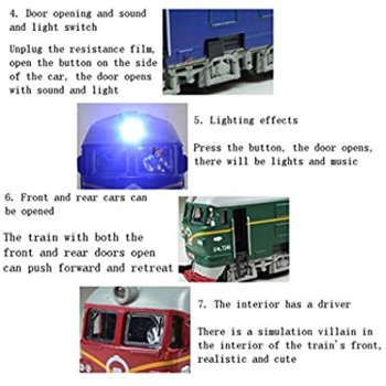 WZLDP Locomotiva a Doppia Testa/Diesel Locomotiva in Lega di Simulazione del Treno Modello per Bambini in Lega per Bambini in Metallo Giochi educativi (Color : Blue)