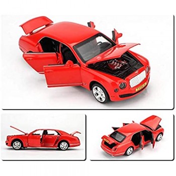 Yppss Auto Giocattolo for Bambini 1: 32 della Scala Bentley Limousine Model Car con Suoni e luci Pullback (6.7inch * 2.36Inch * 1.77inch) Eternal (Color : Red)