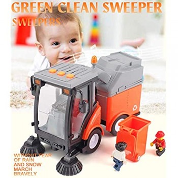 Yppss Kid Modello Construction Engineering Car Scala 1:16 Ingegneria Sweeper Diecast Toy Car (7.87inch * * 4.25Inch 5.04Inch) Eternal