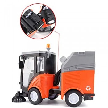 Yppss Kid Modello Construction Engineering Car Scala 1:16 Ingegneria Sweeper Diecast Toy Car (7.87inch * * 4.25Inch 5.04Inch) Eternal