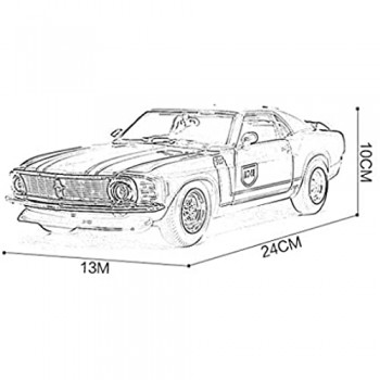 Yppss Model Car / 01:24 Simulazione pressofuso in Lega Modello/for la Ford Mustang GT 1967 Nostalgic Modelle/Toy Car/Ornamenti Eternal
