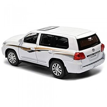 Yppss Model Car / 01:24 Simulazione pressofuso in Lega Modello/for Toyota Raffreddare Strada Modello/Giocattolo dell\'automobile/Colore Facoltativo (Colore: Bianco) Eternal (Color : White)