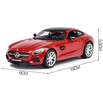 Yppss Model Car / 1:24 di Simulazione di Fusione sotto Pressione in Lega Modello/for i Modelli di Mercedes-Benz AMGGT/Modellini di Auto/Ornamenti/Colore Facoltativo Eternal (Color : Red)