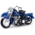 Yppss Modello del Motociclo / 01:18 Simulazione pressofuso in Lega Modello/for Harley 1952 FL Hydra Glide Strada Locomotiva/Giocattolo dell'automobile/Decorazione/Colore Facoltativo (Colore: Blu) et