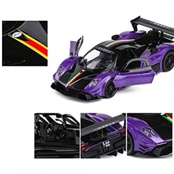 Yppss Modello di Auto Giocattolo for Bambini 1:32 Scala pressofuso in Lega Auto Giocattoli e Oggetti da Collezione (6.89Inch * 2.56Inch * 1.57inch) Eternal (Color : Purple)