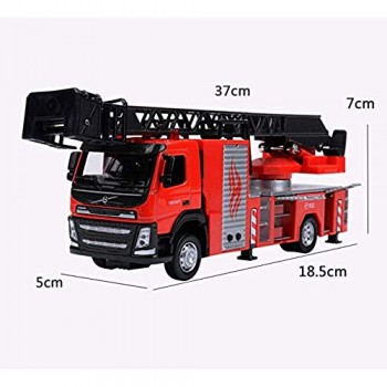 Yppss Modello di Auto Giocattolo for Bambini 1:50 Scala Scala Fire Truck Costruzione Truck Model (7.28Inch * 1.97inch * 2.76Inch) Eternal