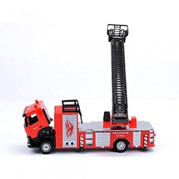 Yppss Modello di Auto Giocattolo for Bambini 1:50 Scala Scala Fire Truck Costruzione Truck Model (7.28Inch * 1.97inch * 2.76Inch) Eternal