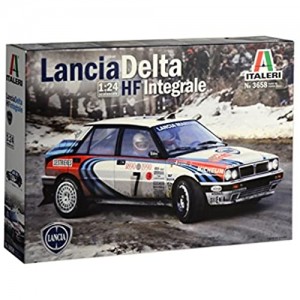 Italeri 3658 Lancia Delta HF Integrale 1990 Rally Monte Carlo auto plastica Scala 1:24