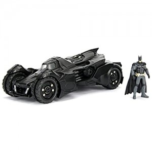 Jada Toys Arkham Knight Batmobile 253215004 - Modellino auto con personaggio Batman cabina e porte aperte con ruota libera colore: Nero