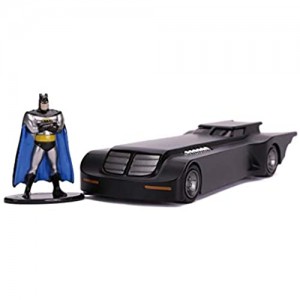 JADA TOYS - Batman Serie Animata Batmobile in scala 1:32 die-cast con personaggio di Batman in die cast + 8 anni 253213004