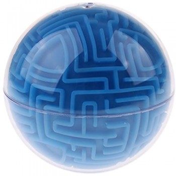 3D Labirinto Palla Magica Puzzle Cervello Labirinto Gioco per Bambini Giocattolo Educativo - Blu