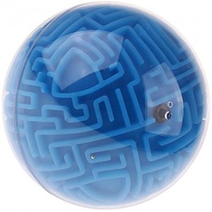 3D Labirinto Palla Magica Puzzle Cervello Labirinto Gioco per Bambini Giocattolo Educativo - Blu