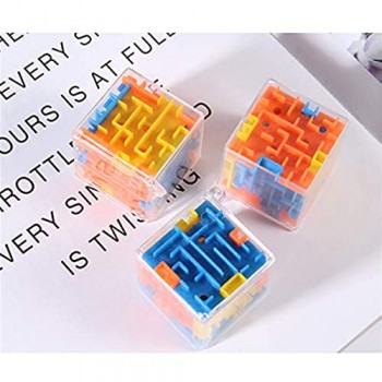bibididi 3 Colori Puzzle Maze Toy Brain Game Challenge Agitarsi Giocattoli Equilibrio Giocattoli educativi Portachiavi Giocattoli per Bambini Regalo