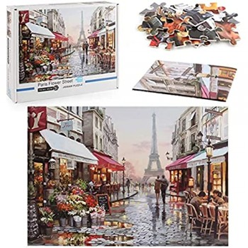 Difficult Mystic - Puzzle da 1000 pezzi per adulti puzzle per bambini (romantiche strade di Parigi): 69 8 x 50 8 cm
