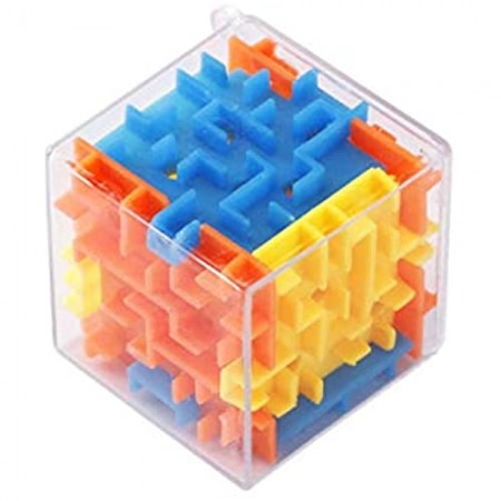 EVFIT Giocattolo del Gioco del Labirinto 5 Confezioni di Giocattoli per Bambini per Bambini Giocattoli Trasparenti 3D Labirinto Marmi Adulti per Adulti decompressione intellettuale cubo Giocattoli
