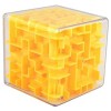EVFIT Giocattolo del Gioco del Labirinto Grande Labirinto Tridimensionale di Maze Marmi Decompressione cubo per Bambini Puzzle e Formazione di concentrazione (Color : Yellow Size : 8x8x8cm)