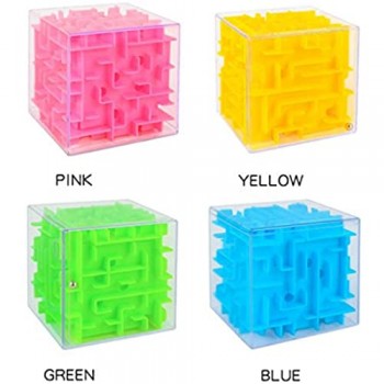 rongweiwang Regalo dei Bambini Colore Casuale Maze Cube Piazza Funny Kids Stress Toy Cervello Gioco di Puzzle a Sfera in Acciaio Puzzle Labirinto di Divertimento Cervello Gioco