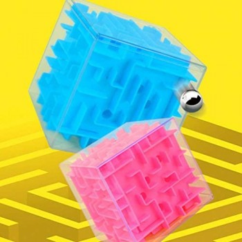 rongweiwang Regalo dei Bambini Colore Casuale Maze Cube Piazza Funny Kids Stress Toy Cervello Gioco di Puzzle a Sfera in Acciaio Puzzle Labirinto di Divertimento Cervello Gioco