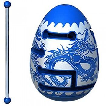 Smart Egg Blue Dragon: Puzzle 3D Labirinto Sfidante Rompicapo per Fan di Puzzle per 8+ (1 ° Livello di Difficoltà su 3) - Sfida e Divertimento nella Risoluzione del Labirinto all\'Interno dell\'Uovo