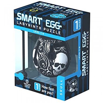 Smart Egg Skull: Puzzle 3D Labirinto e Giocattolo Educativo per Bambini Livello 9 (Facile) in Una Serie di Rompicapi - Sfida e Divertimento nella Risoluzione del Labirinto all\'Interno dell\'Uovo