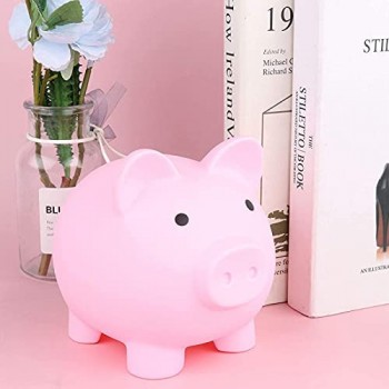 UNBER Carino Porcellino salvadanaio Plastica Pig Bank Bank Coin Box Mini Compatto e Leggero Grande Regalo per Ragazzi e Ragazze Value