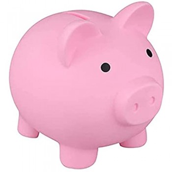 UNBER Carino Porcellino salvadanaio Plastica Pig Bank Bank Coin Box Mini Compatto e Leggero Grande Regalo per Ragazzi e Ragazze Value