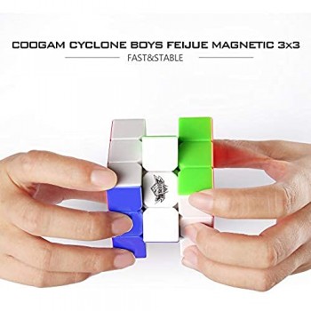 Coogam Cyclone Boys 3x3 Magnetico Stickerless 3x3x3 Magia Puzzle Giocattolo (Versione FeiJue M)