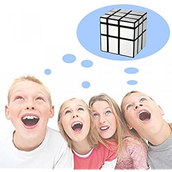 Cooja Mirror Cube Speed Cubo di Specchio Cubo Argento Twisty Puzzle Giochi Intelligenti per Bambini