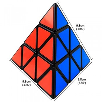 Cooja Pyramid Cube Triangolo Magico 3x3x3 Speed Cube Brain Puzzle Cubo Gioco Regalo Intelligente