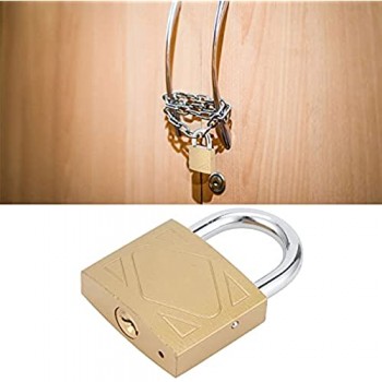 Lucchetto serratura per porta domestica anti-taglio antiruggine in ferro + ottone per armadietto per porta(40mm)