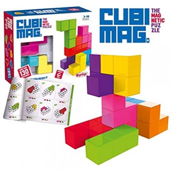 Lúdilo bambini puzzle 3D giochi magnetici da viaggio giocattoli educativi multicolore (UBIMAGI un incredibile puzzle ma) colore/modello assortito