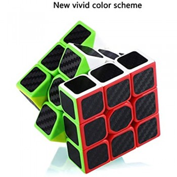 Maomaoyu Speed Cube 3x3 Fibra di Carbonio Cubo Magico 3x3x3 Originale Puzzle Rompicapo per Adulti e Bambini