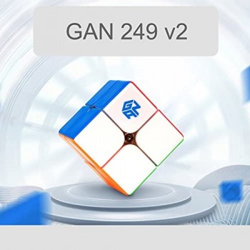 OJIN GAN 249 V2 2x2 Ganspuzzle Senza Adesivo Gan249 2x2x2 Cube Puzzle rompicapo Twist con Una Borsa cubo e Un treppiede cubo